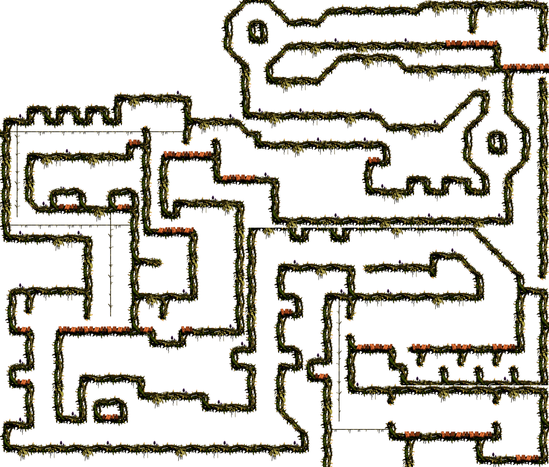 Donkey Kong Classic Maze Map PNG