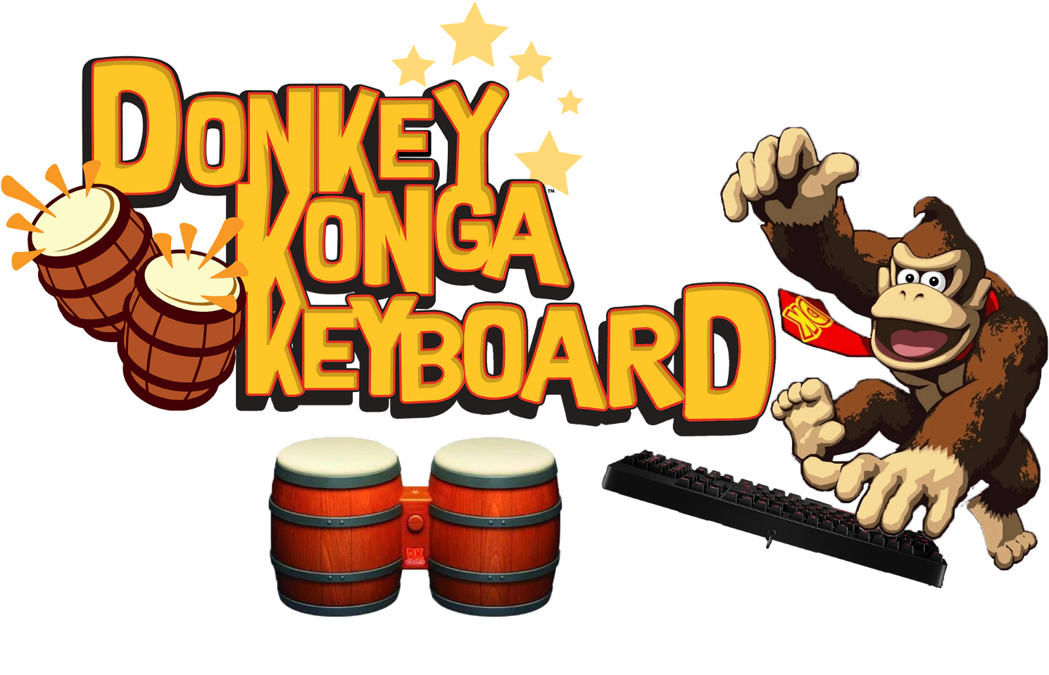 Donkey Konga Keyboard Fusion PNG