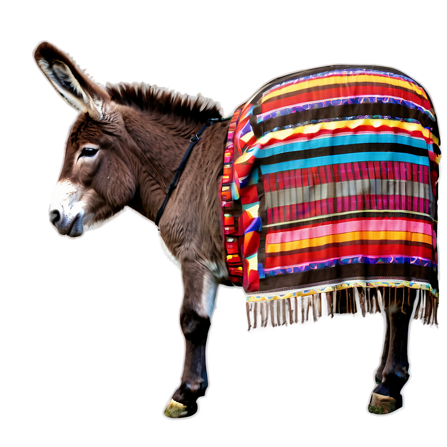 Donkey With Blanket Png 30 PNG