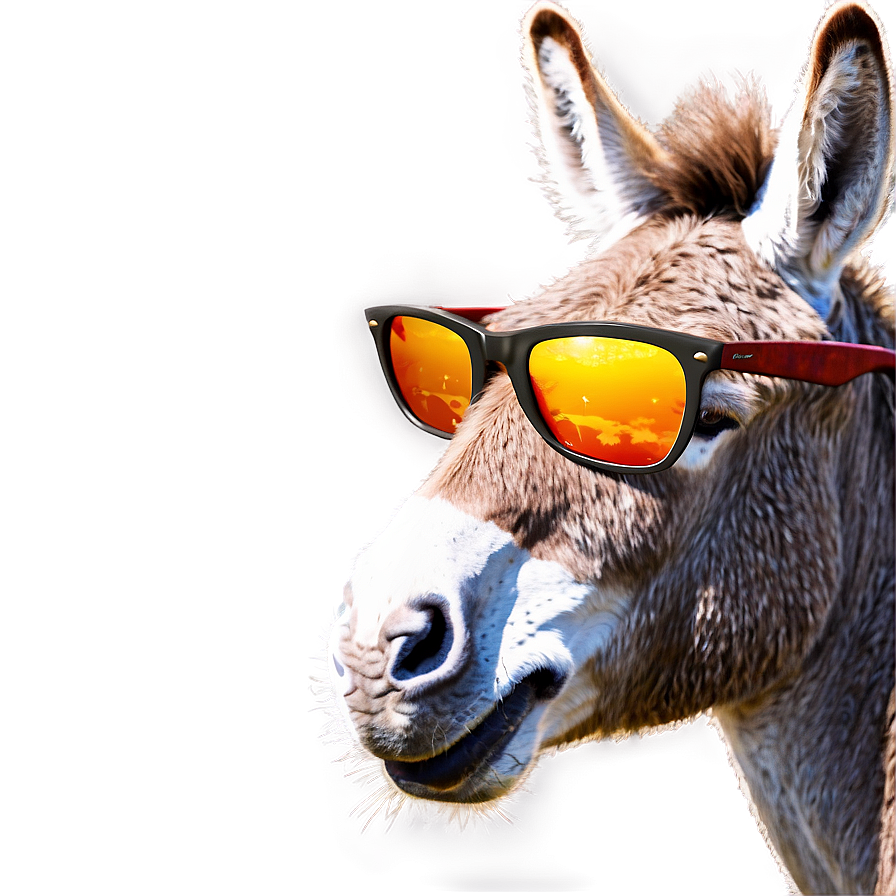 Donkey With Sunglasses Png Iaj10 PNG
