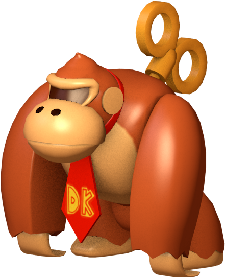 Donkey_ Kong_3 D_ Model PNG