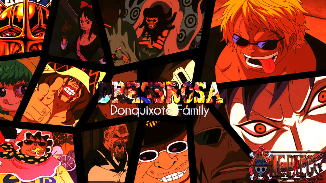 The Donquixote Family from the One Piece Universe Wallpaper