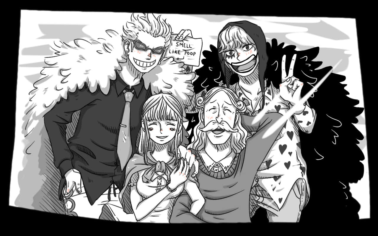 Lainfame Familia Donquixote De One Piece. Fondo de pantalla