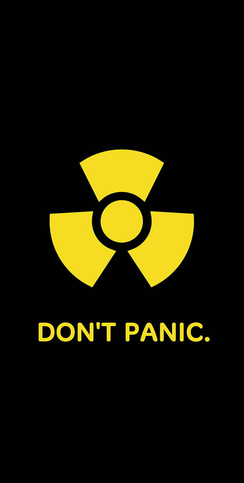 Download Don't Panic Hazard Symbol Wallpaper 
