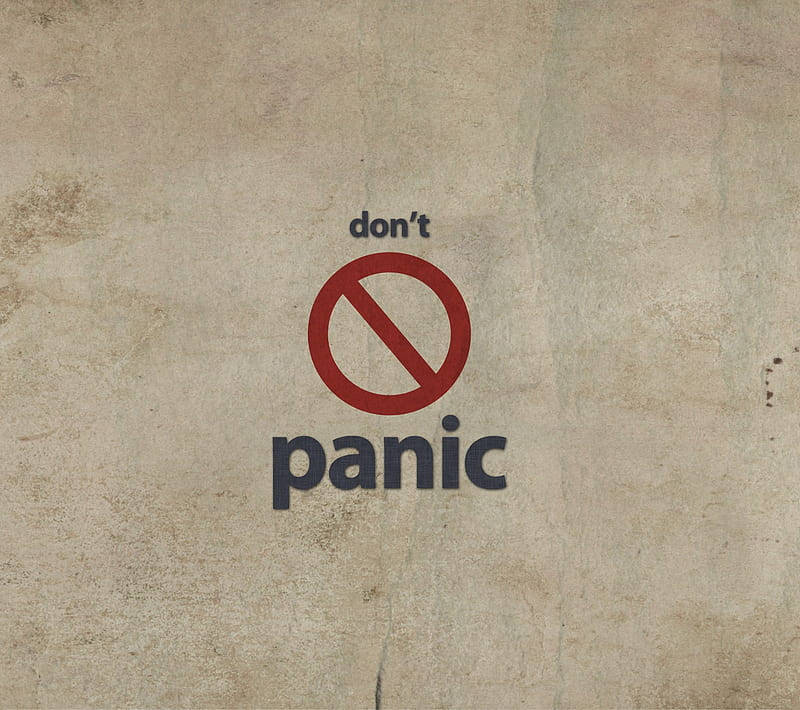 Don’t Panic Icon Wallpaper