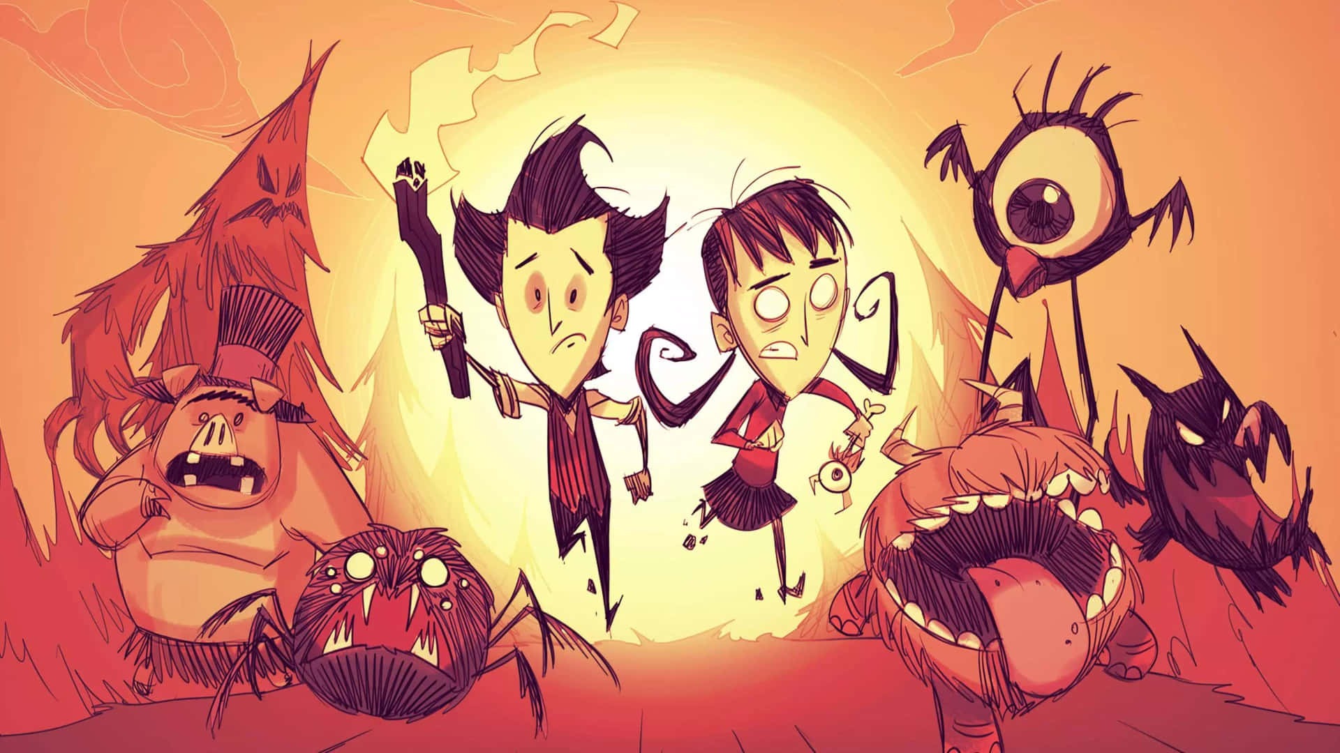 "Don't Let Survival Become a Struggle in Don't Starve" Wallpaper
