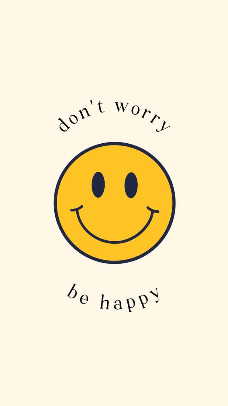 "Choose to be happy, don't worry!" Wallpaper