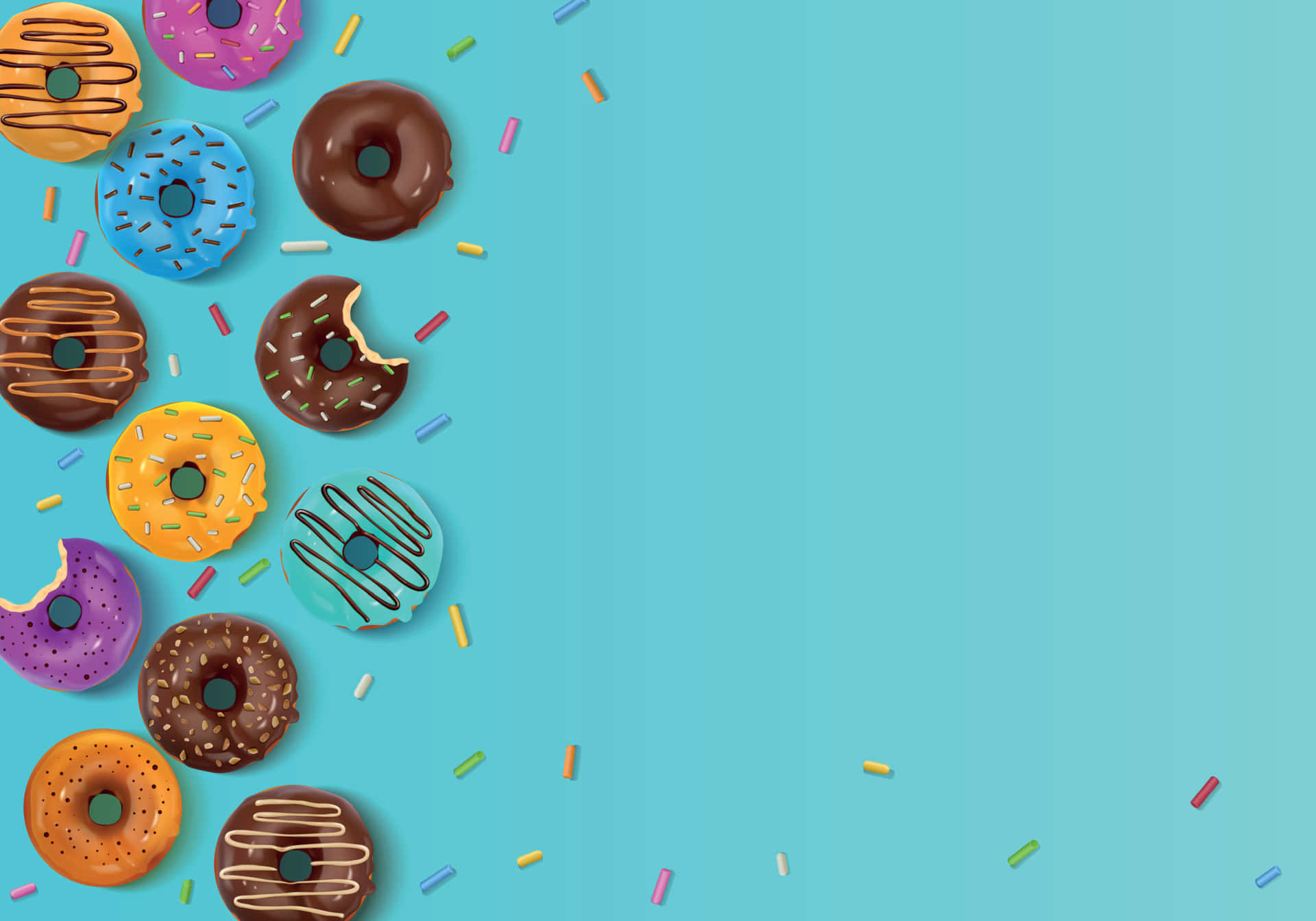 Donutbaggrundsbillede