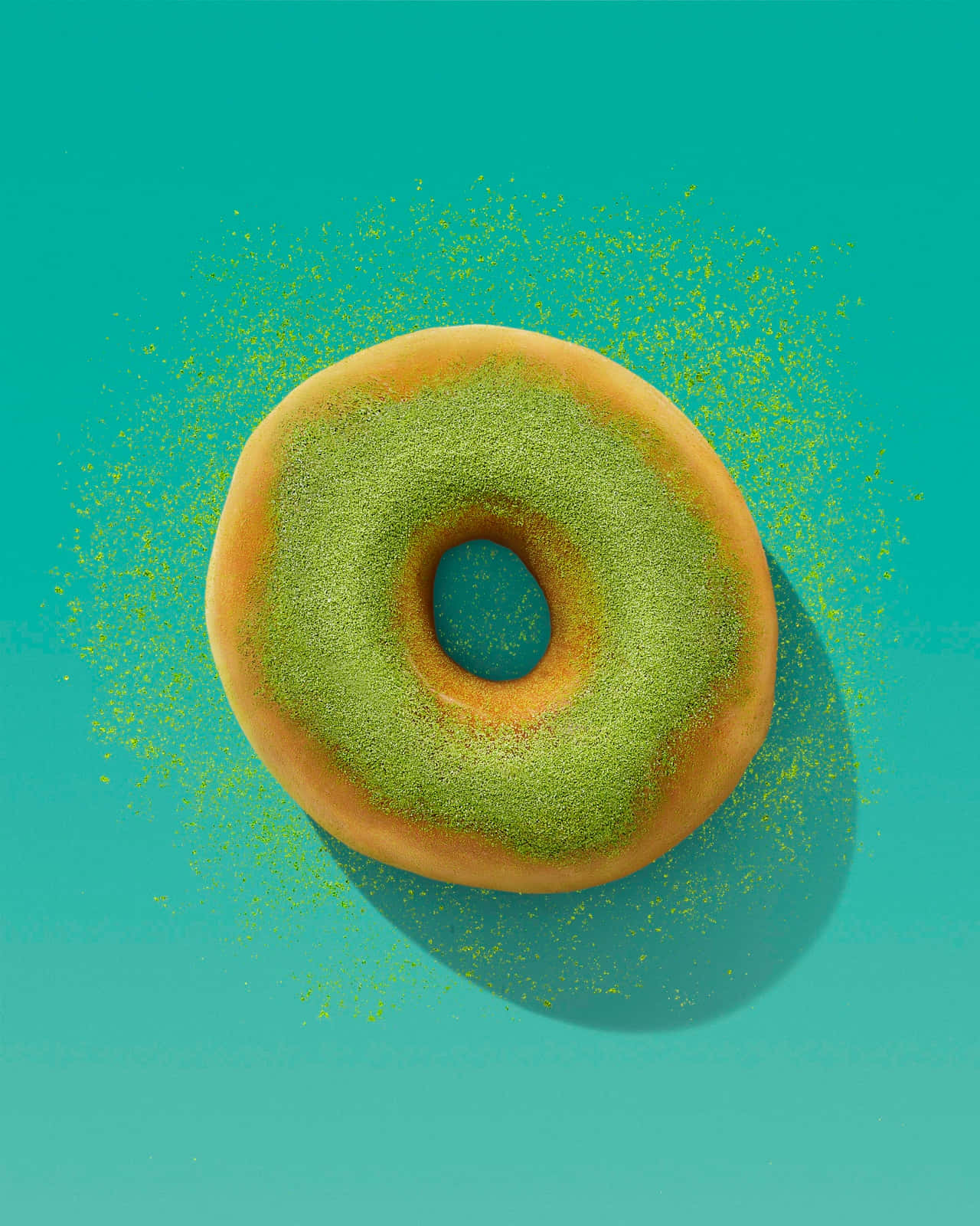 Enjoy a sweet treat with a classic donut!