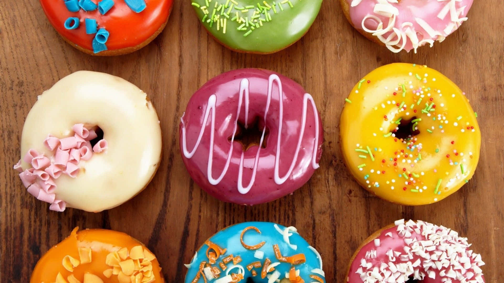 Delicious, mouth-watering donuts.