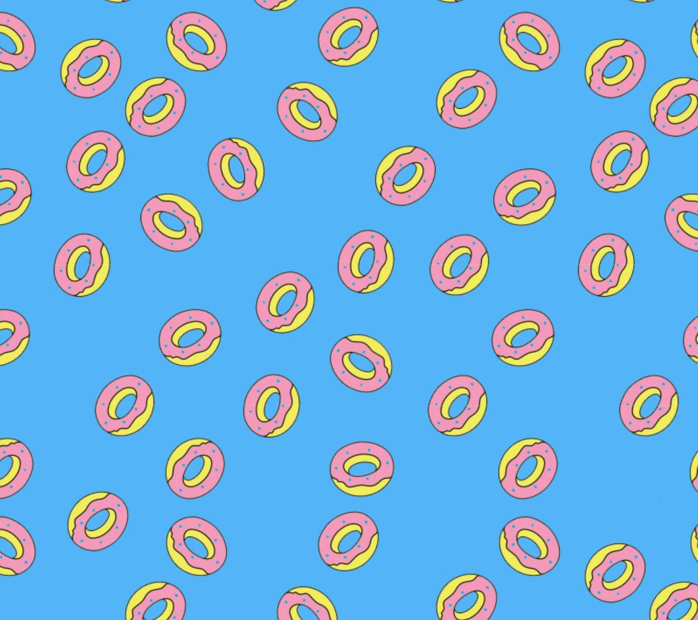 Donuts On Sky-blue