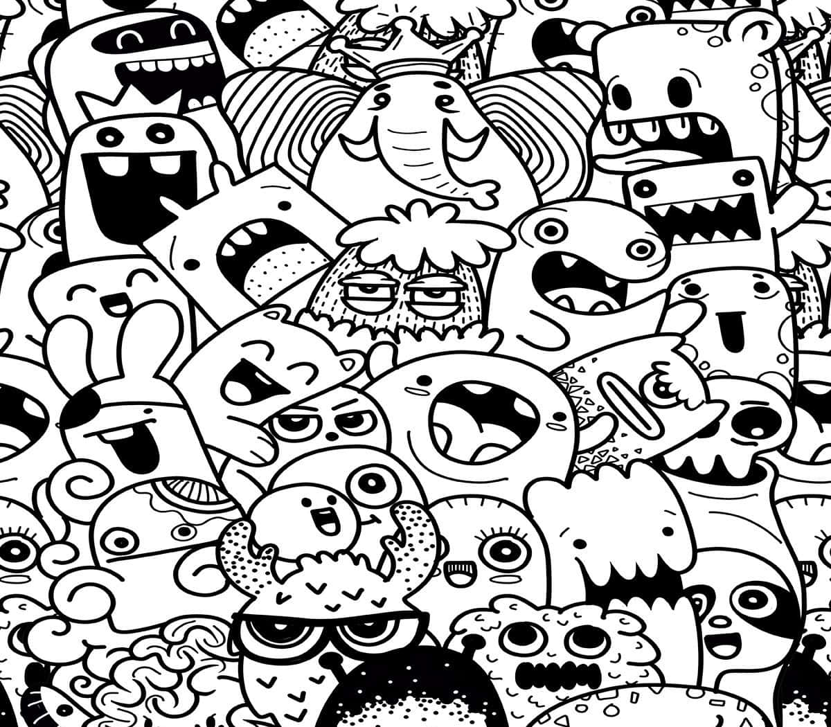 Download Doodle 1200 X 1050 Picture | Wallpapers.com