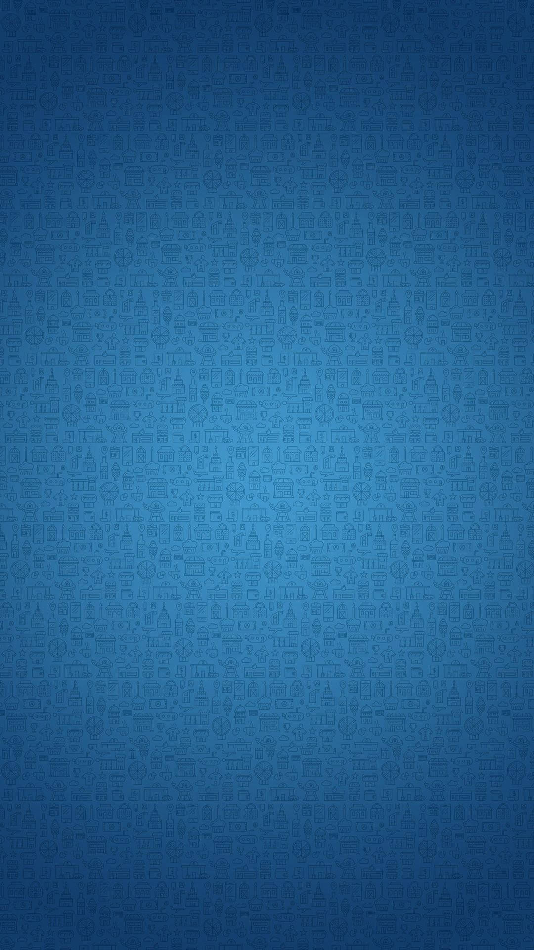 Skräddarsydddoodle Art-blå Iphone Tapet. Wallpaper