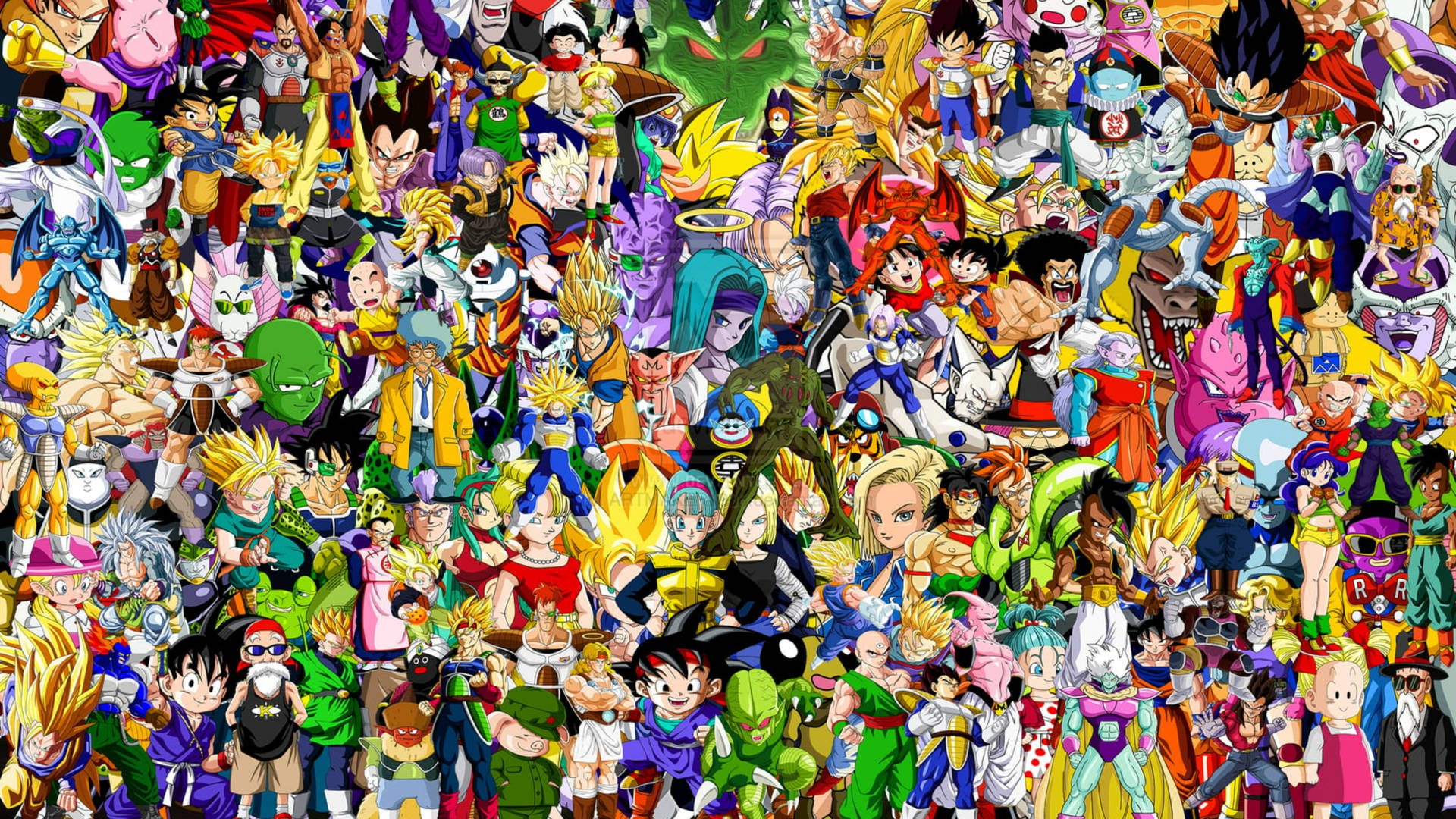 Doodle Art Dragon Ball Anime Wallpaper