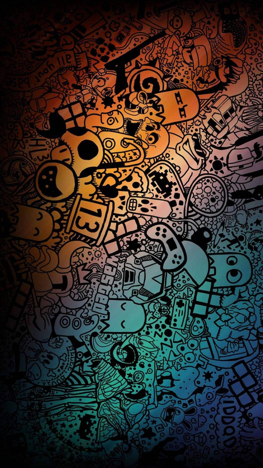 Doodle Art For Oneplus 8 Pro Wallpaper