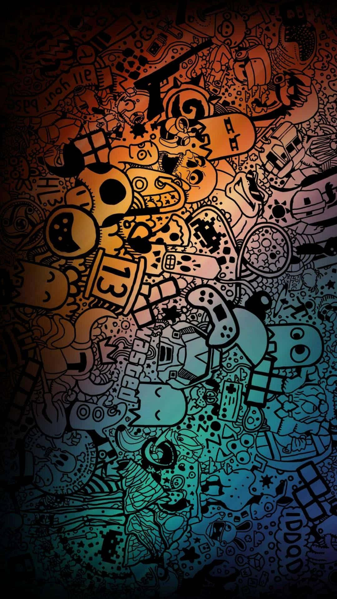 AMOLED Doodle Art Picture