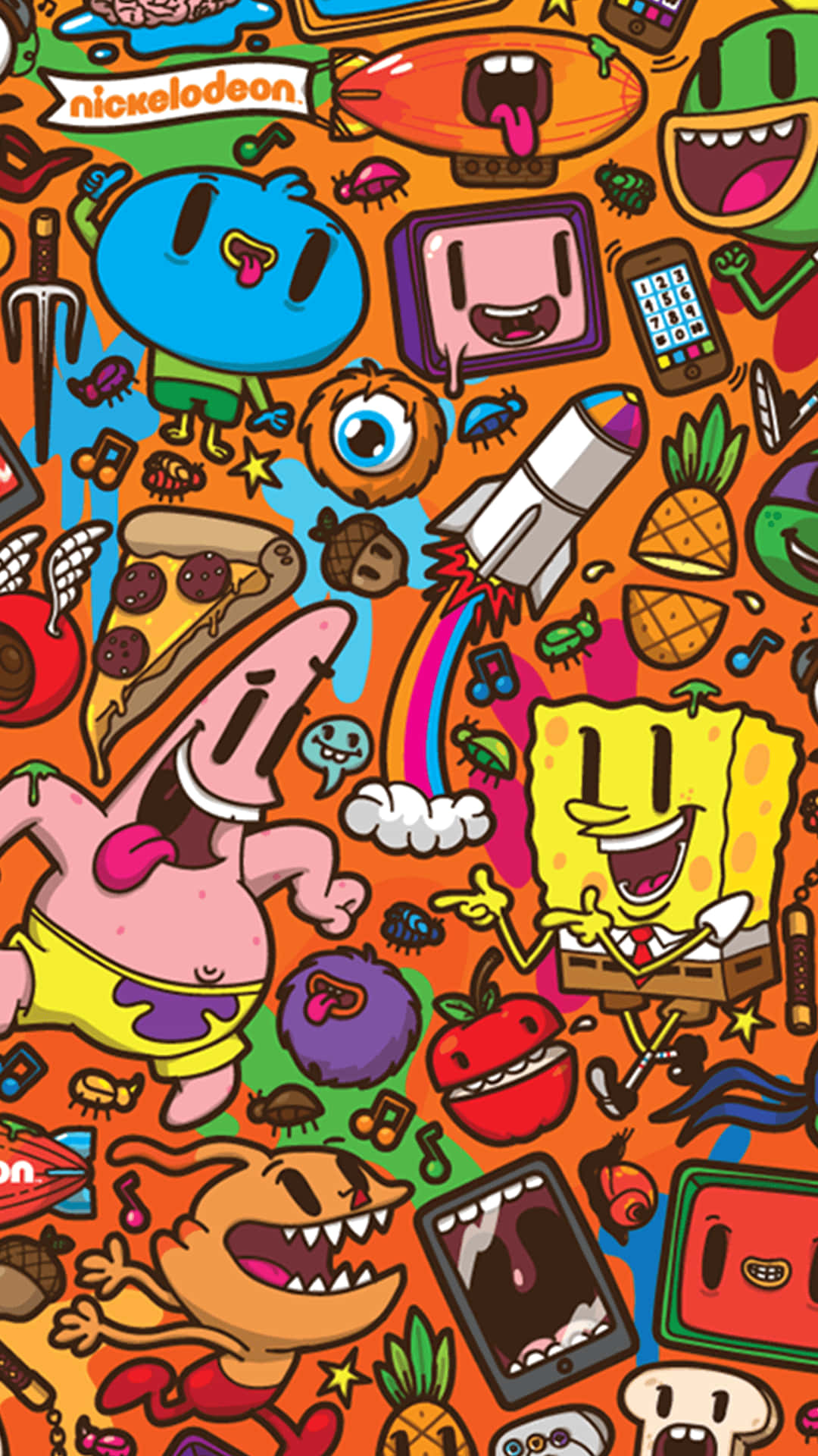 Imagende Spongebob Con Arte Doodle