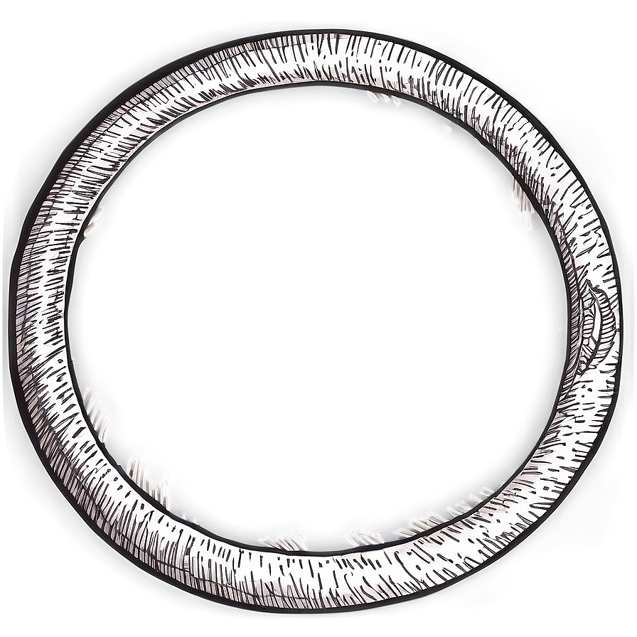 Doodle Circle Frame Png 06122024 PNG