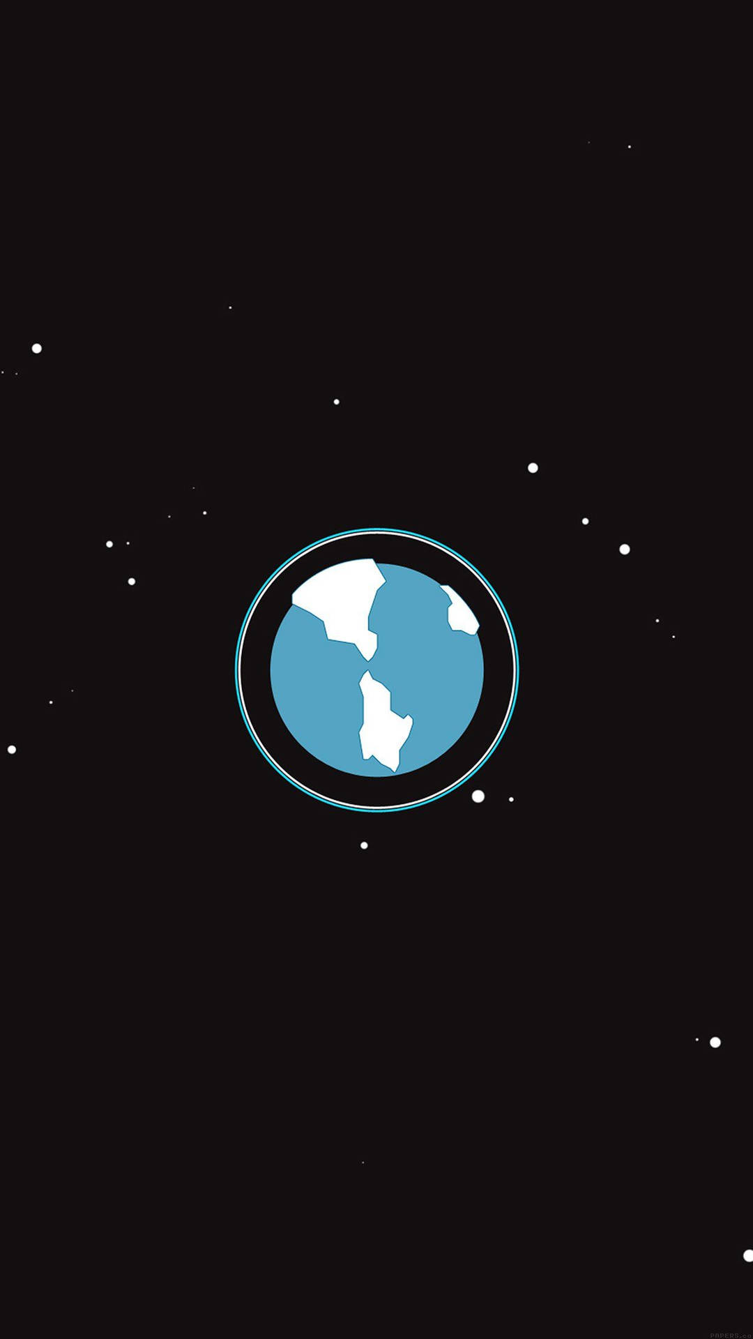 Doodle Earth Simple Iphone Wallpaper