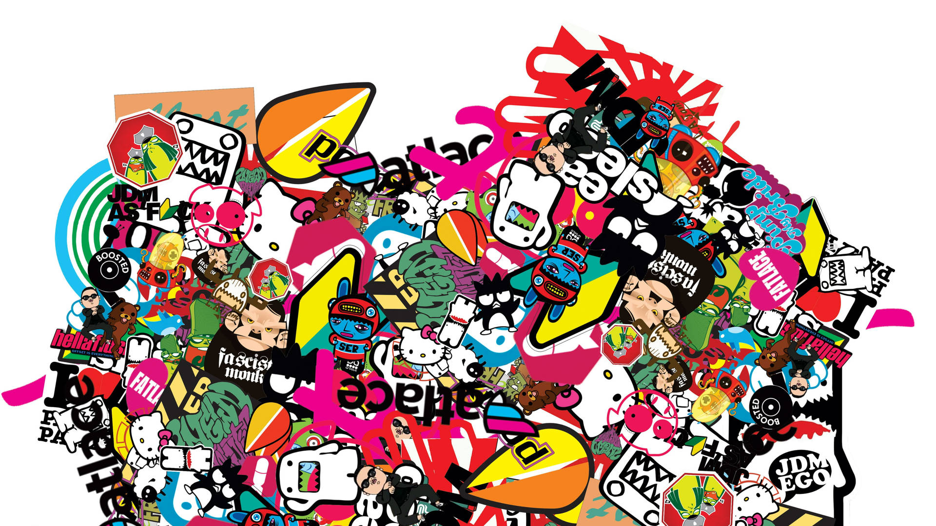 Doodle Sticker Bomb Wallpaper