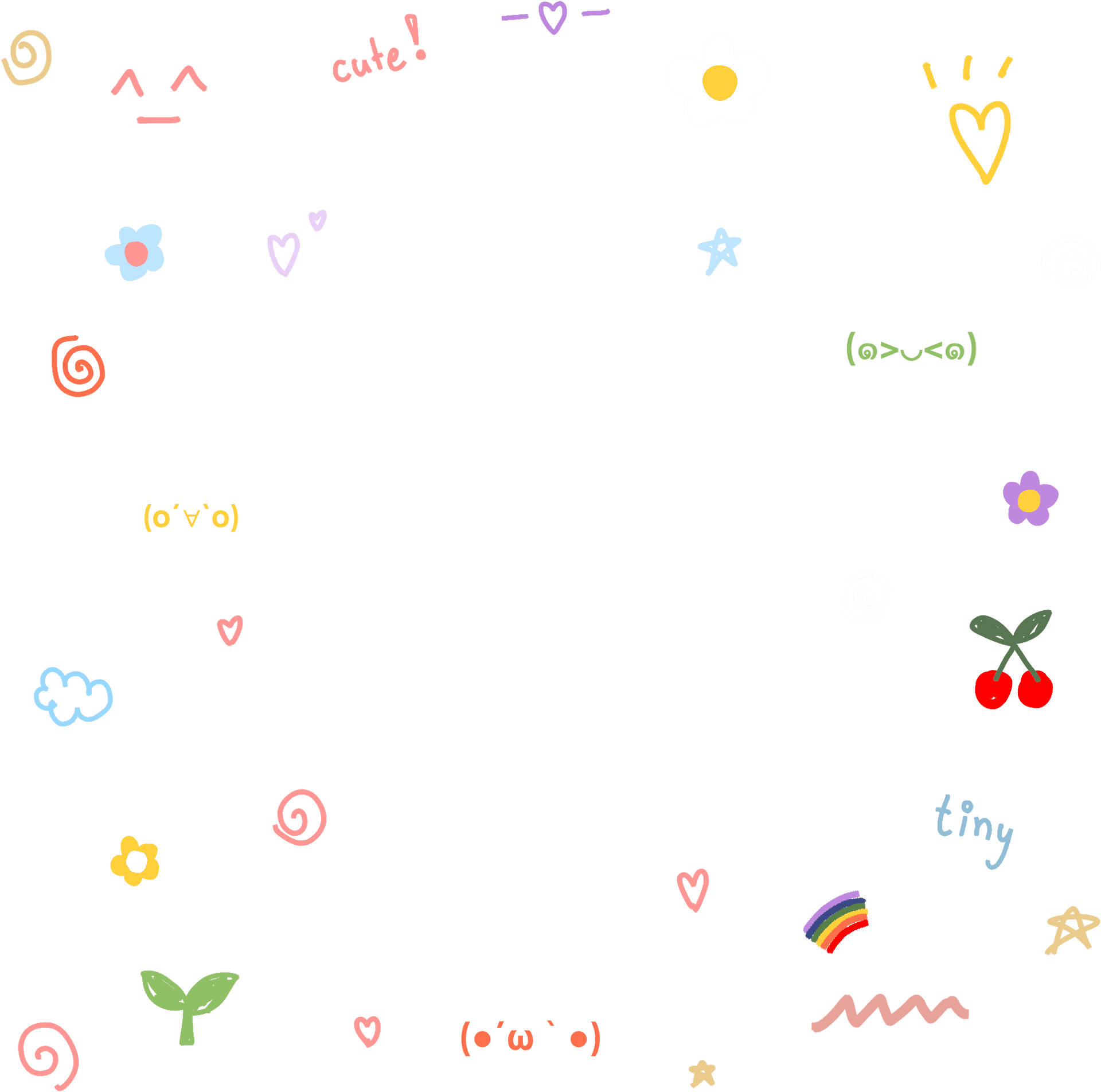 Download Doodle_ Stickers_ Collection_ Picsart | Wallpapers.com