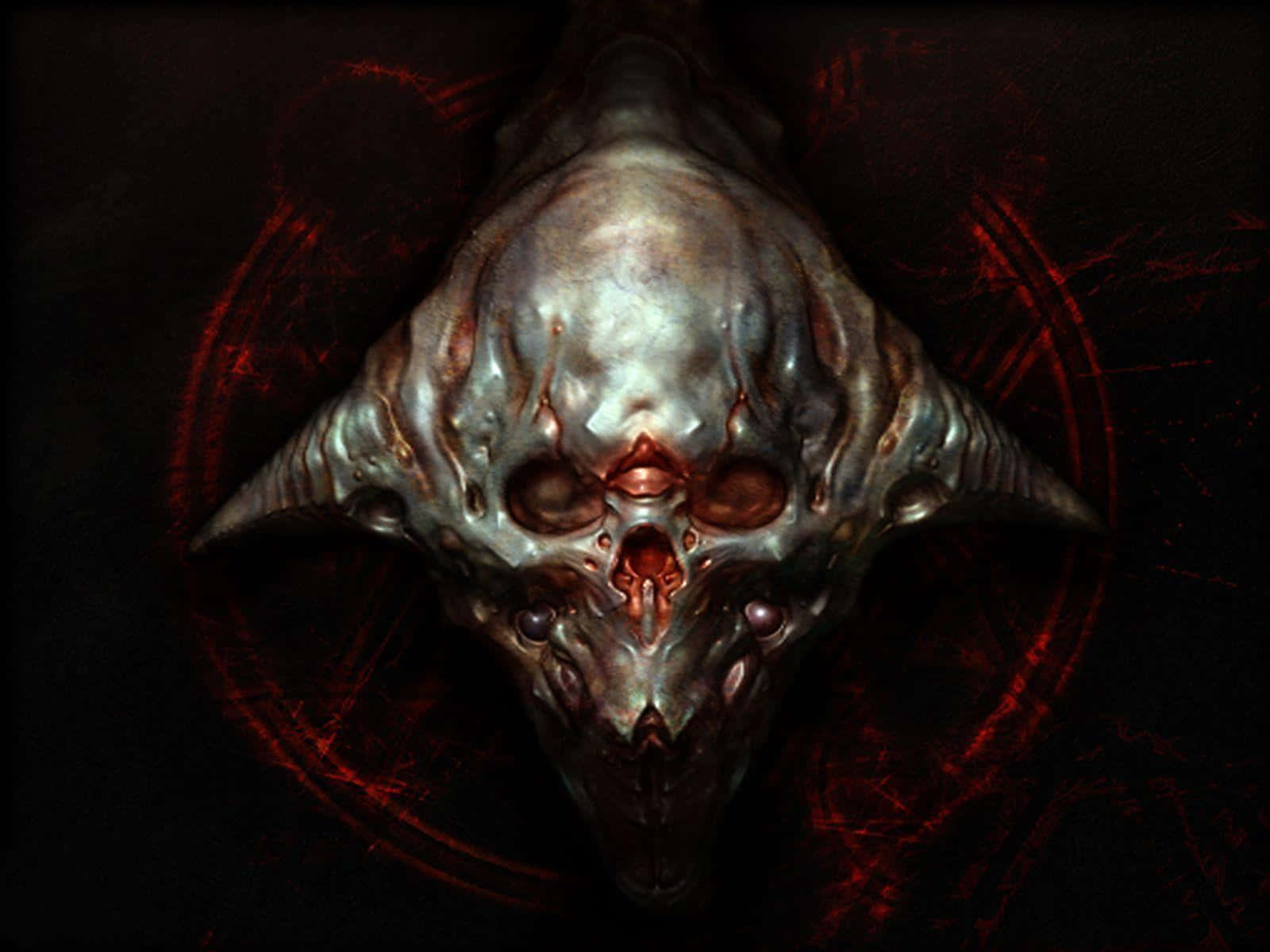 Doom 3 Logo Dark Background Wallpaper