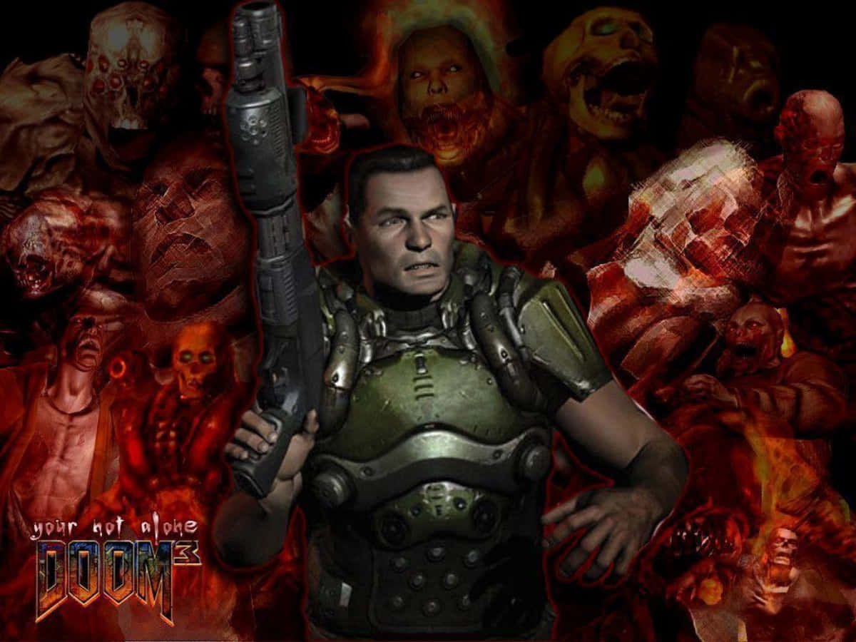 Johnkane Doom 3 Fiender. Wallpaper