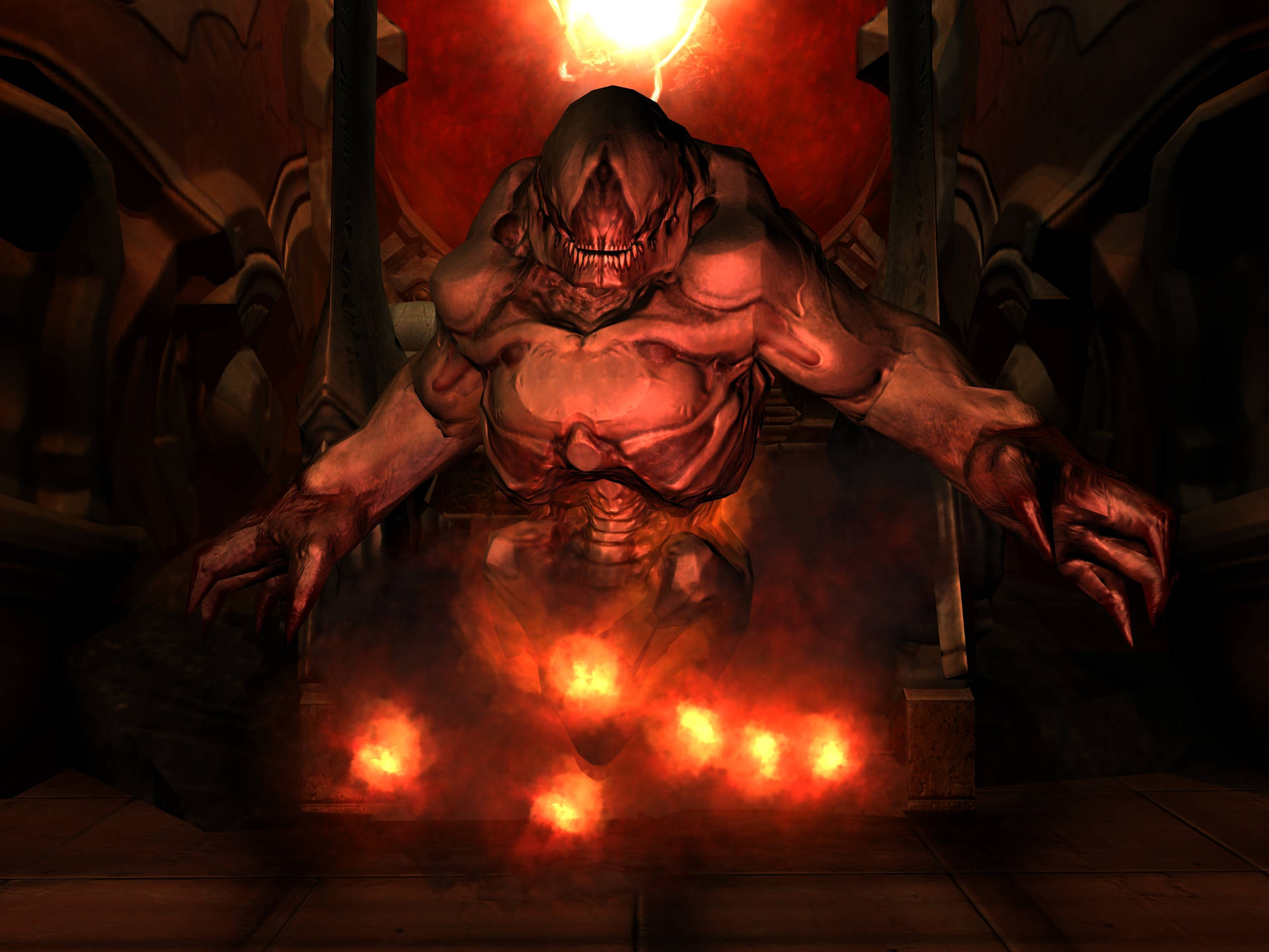 Doom4k-mörk Ritual. Wallpaper
