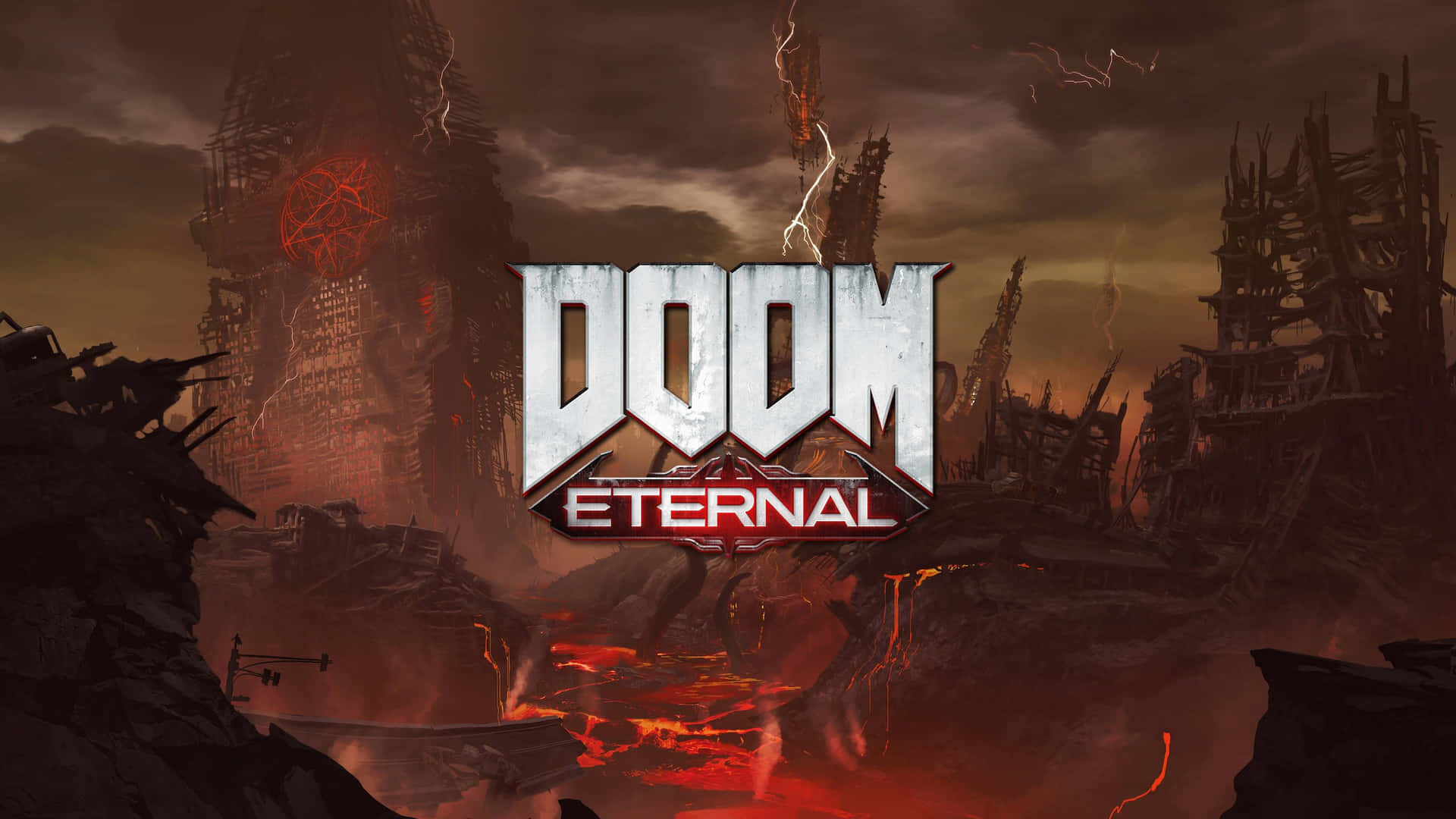 Download Doom Eternal 4k Video Game Poster Wallpaper 