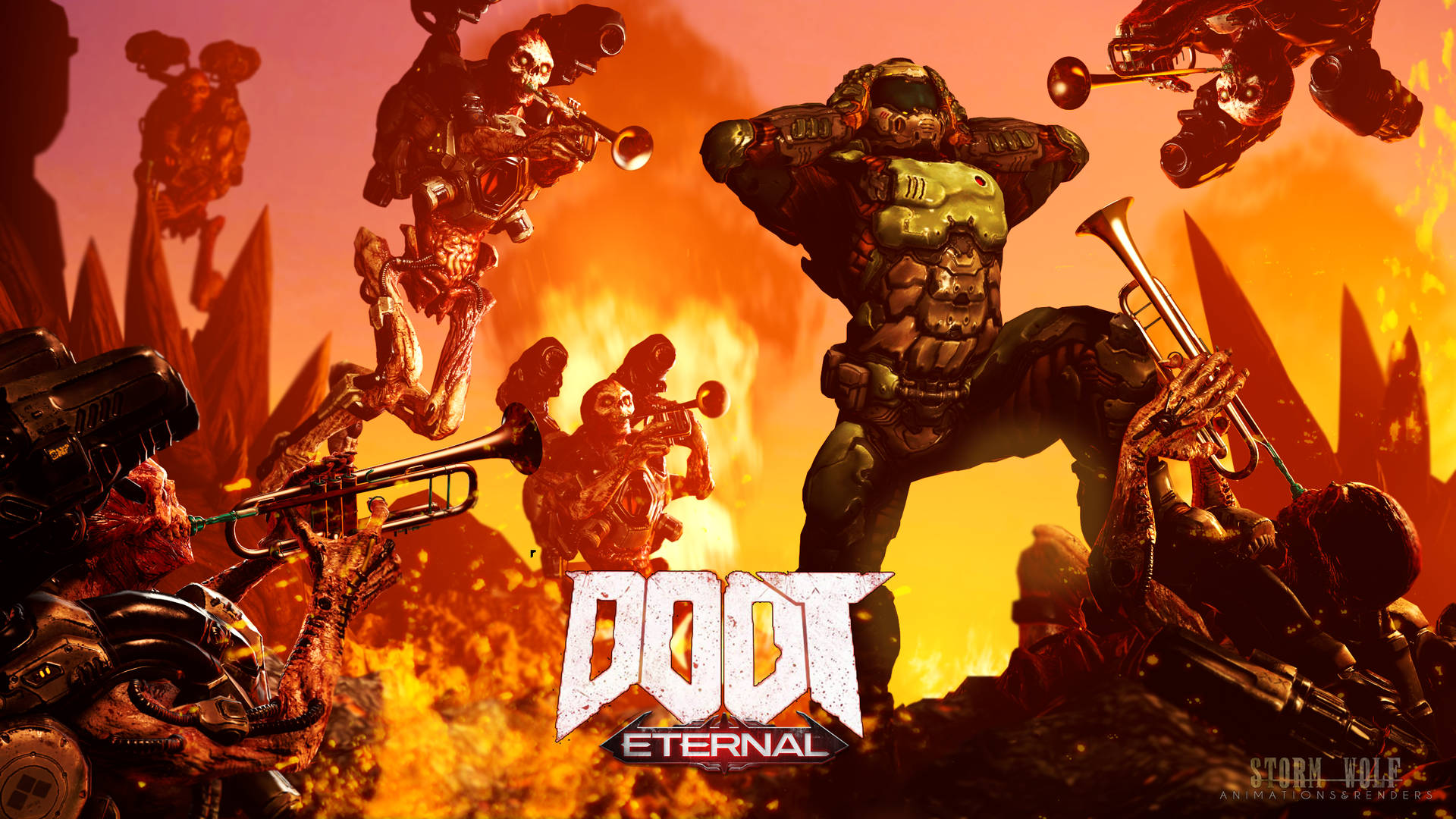 DOOM Eternal (Wallpaper HD) by NovaClip43 on DeviantArt