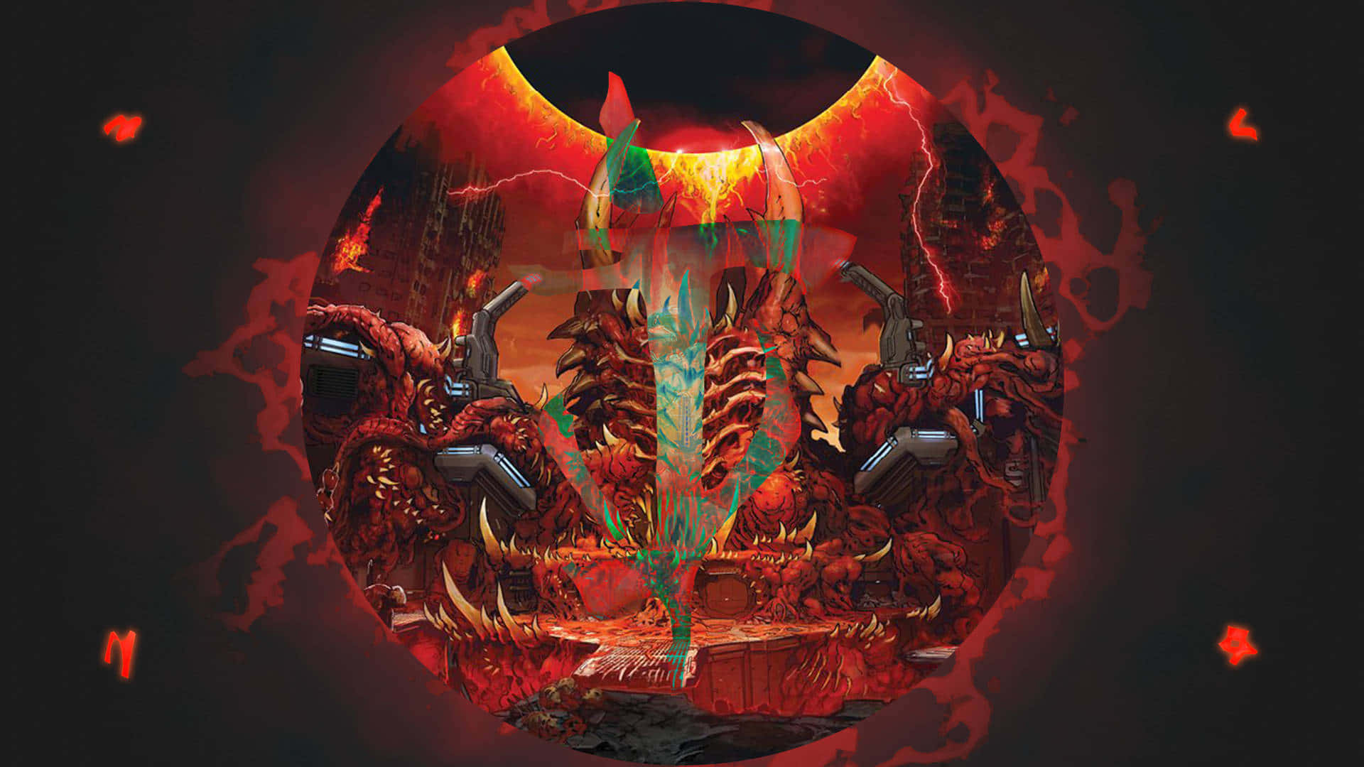 "Doom Eternal HD - Harness the Power of Hell" Wallpaper