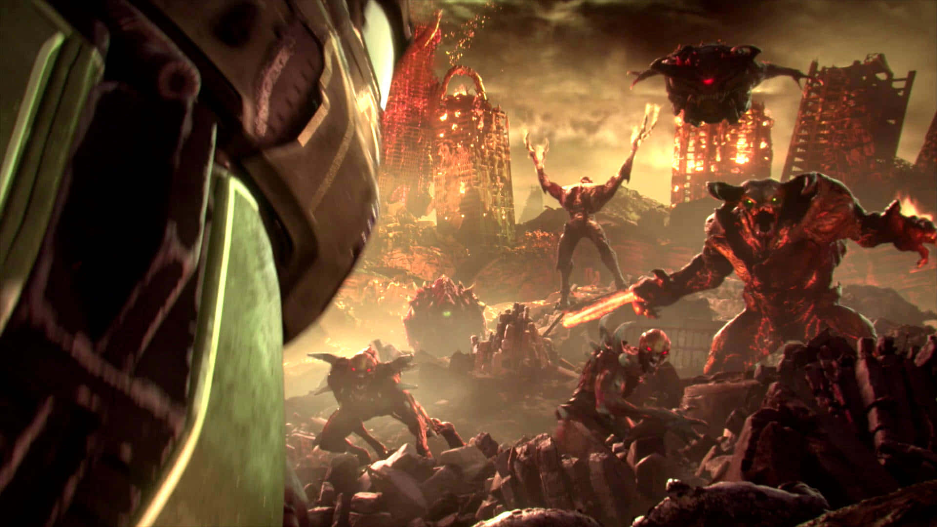 Rise Up To The Challenges Of DOOM Eternal Wallpaper