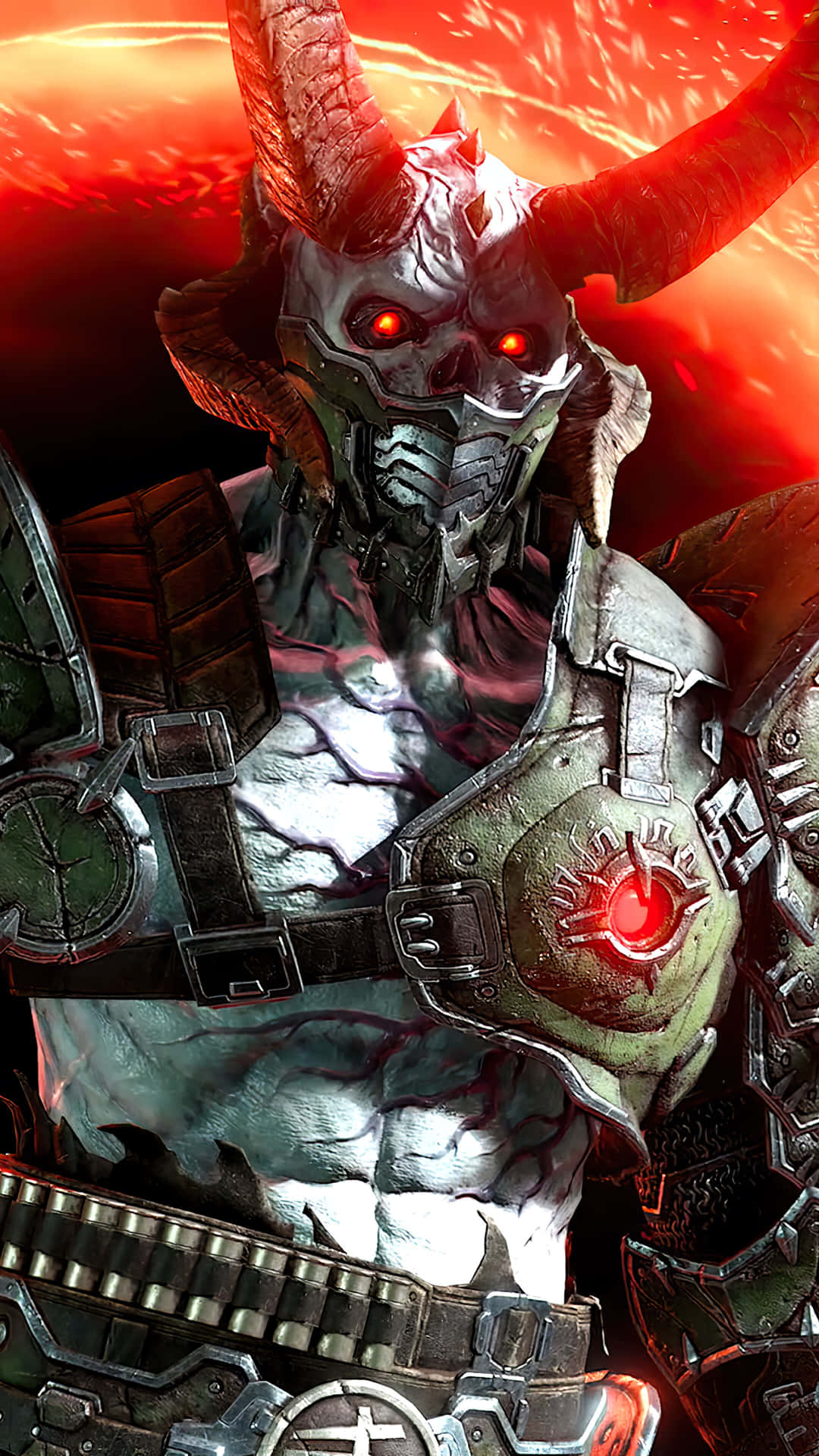 Become the Slayer and take on Hell's armies in the visually stunning DOOM Eternal, now available on iPhone. Wallpaper