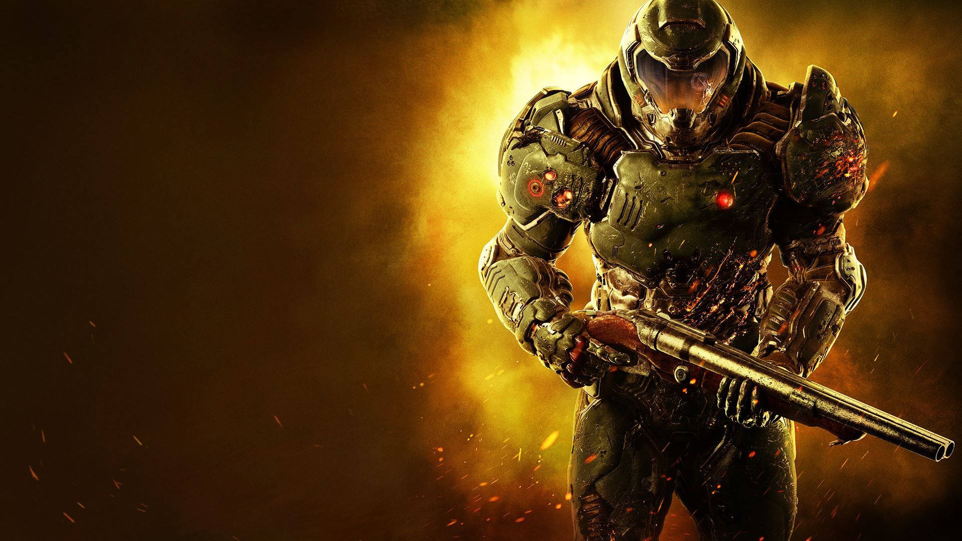 Experience the Thrilling Action of DOOM Wallpaper