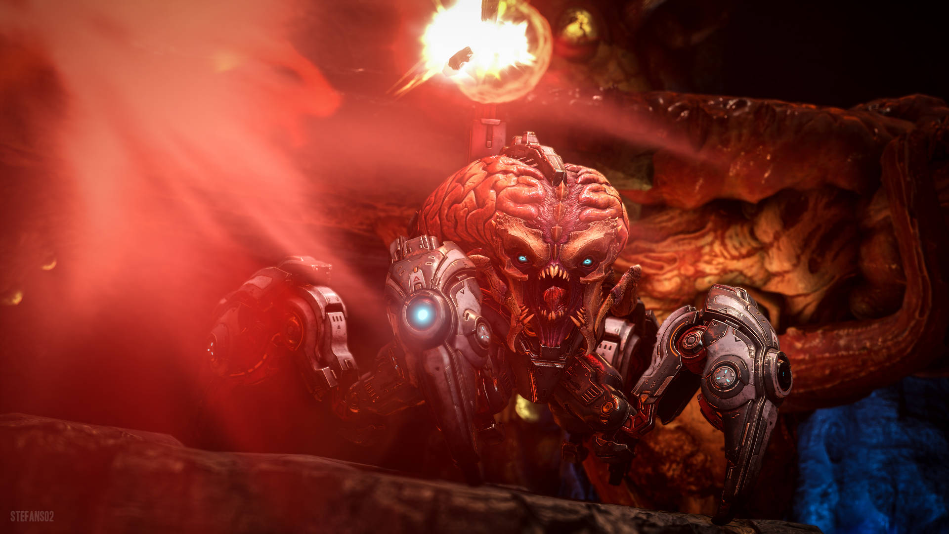 Explore a Nuclear Wasteland in DOOM Eternal Wallpaper