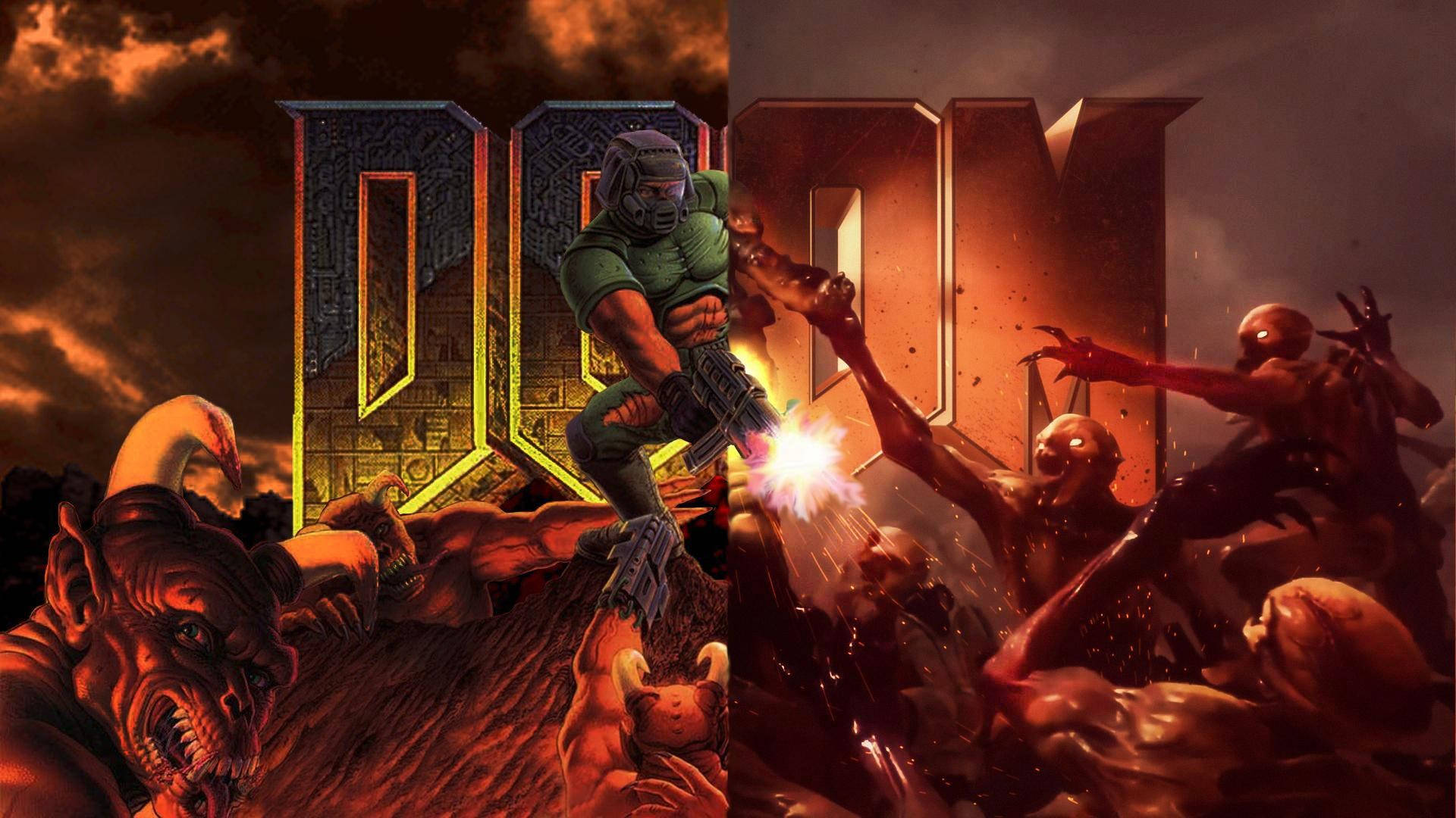 Doom Hd Stylised Game Art Wallpaper