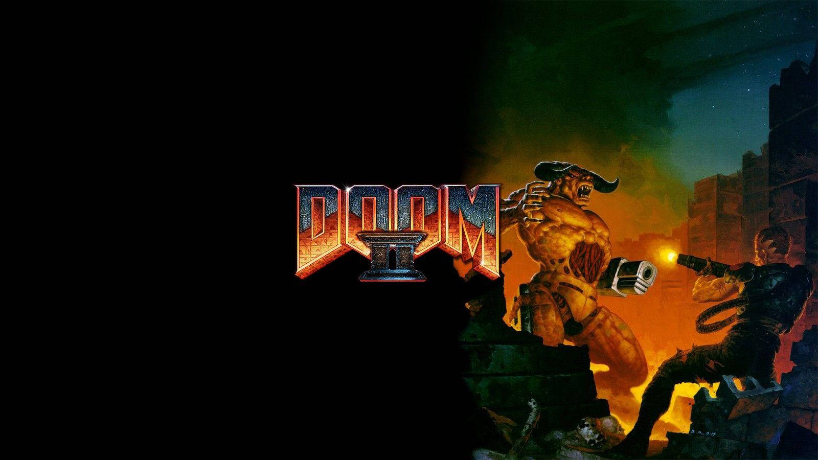 Doom Hd Två Spel Wallpaper