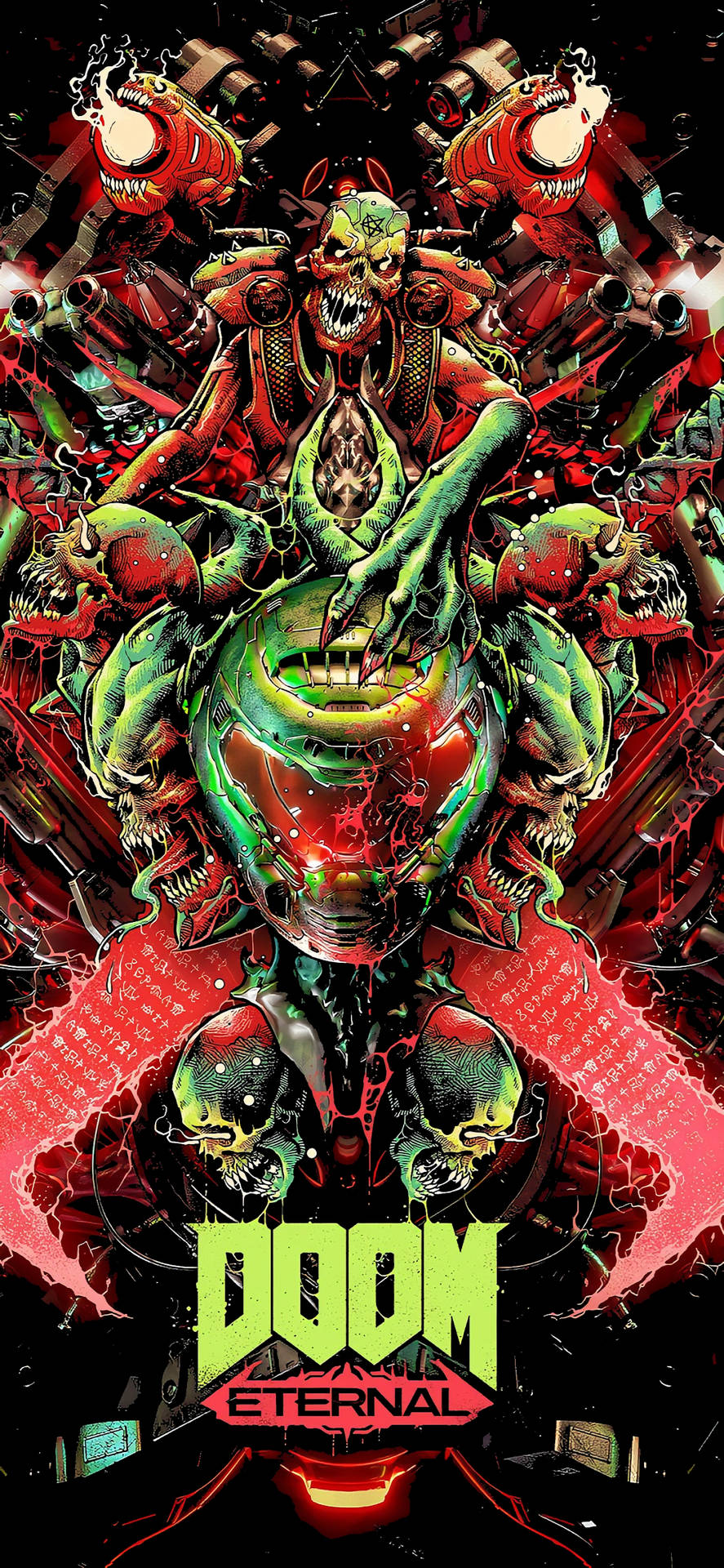 Doom Eternal Game Poster Doom Phone Wallpaper