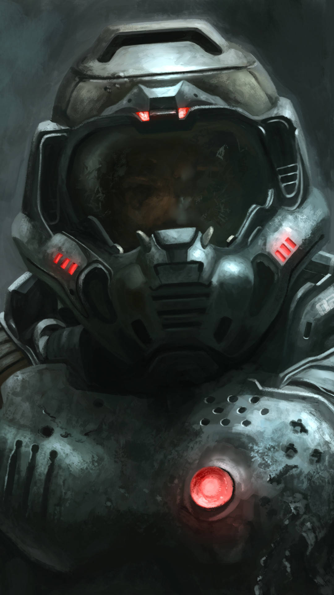 A Painting Of A Man In A Space Suit Wallpaper