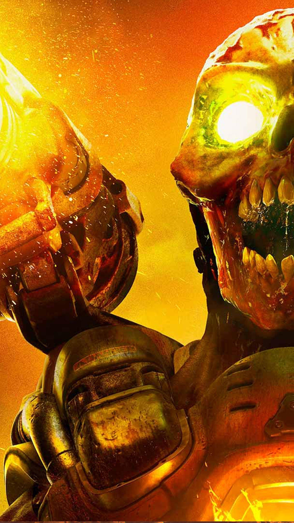 ¡prepáratepara La Destrucción Con El Lanzamiento Del Nuevo Doom Phone! Fondo de pantalla