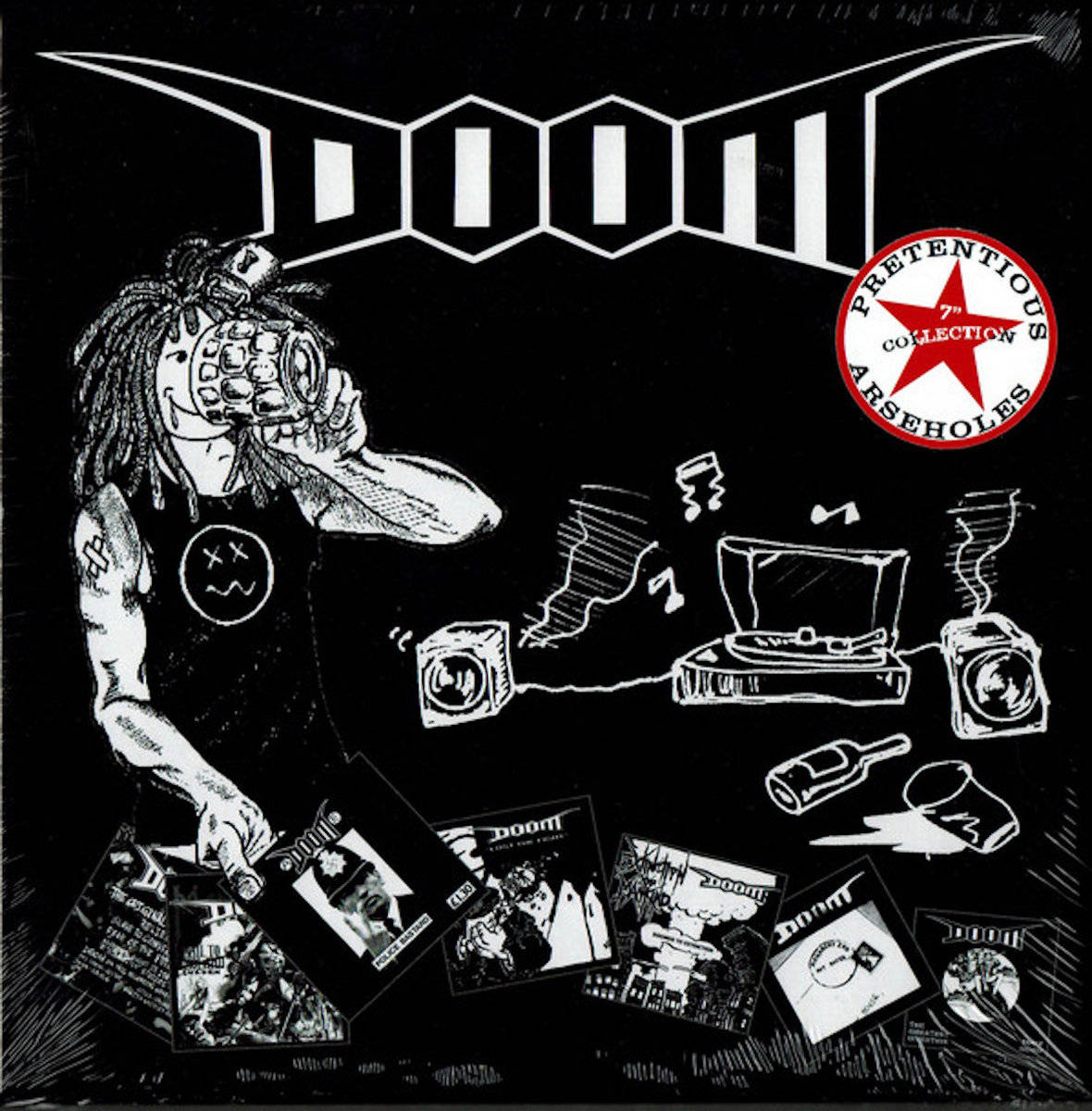 Doom Pretentious Arseholes Album Cover Wallpaper