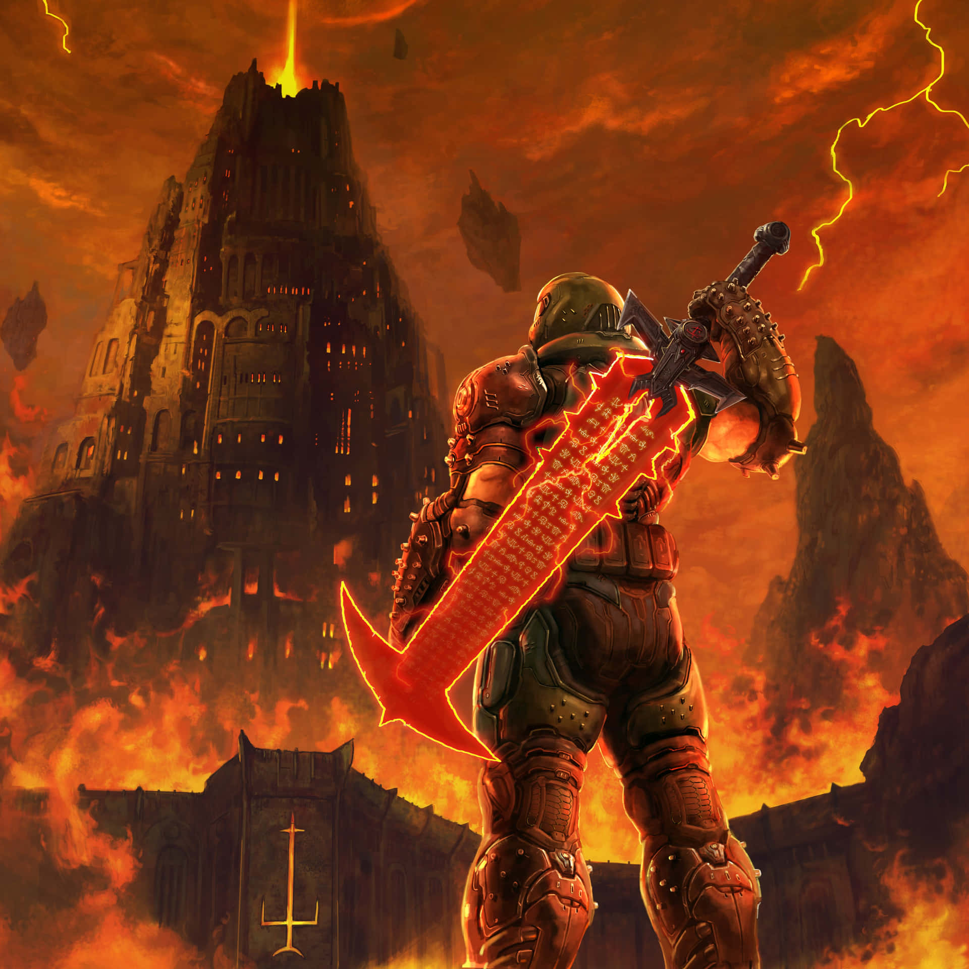 "Doom Slayer, Ready to Slay" Wallpaper