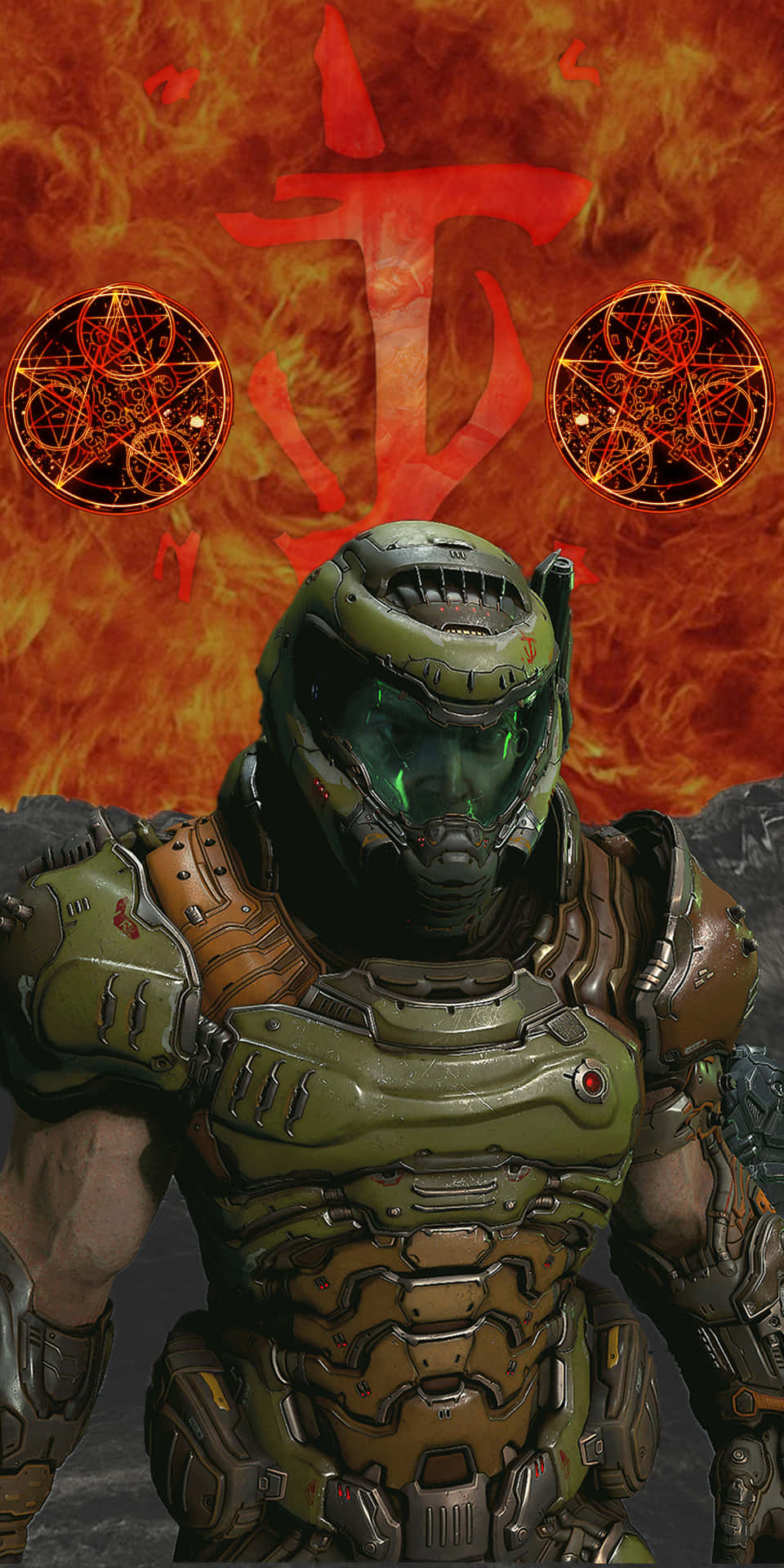 Doom Slayer 1080 X 2160 Wallpaper