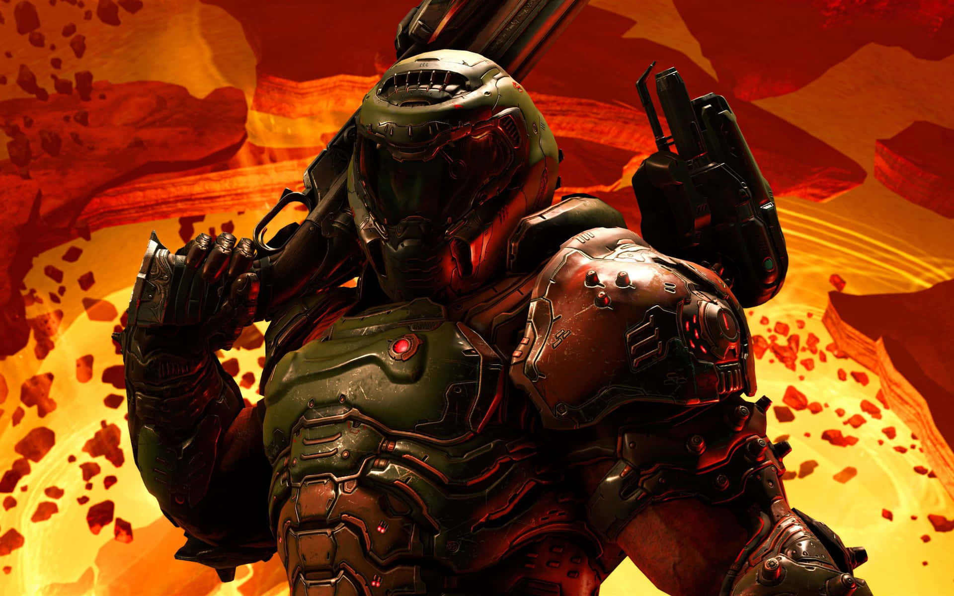 Armored Doom Slayer Wallpaper