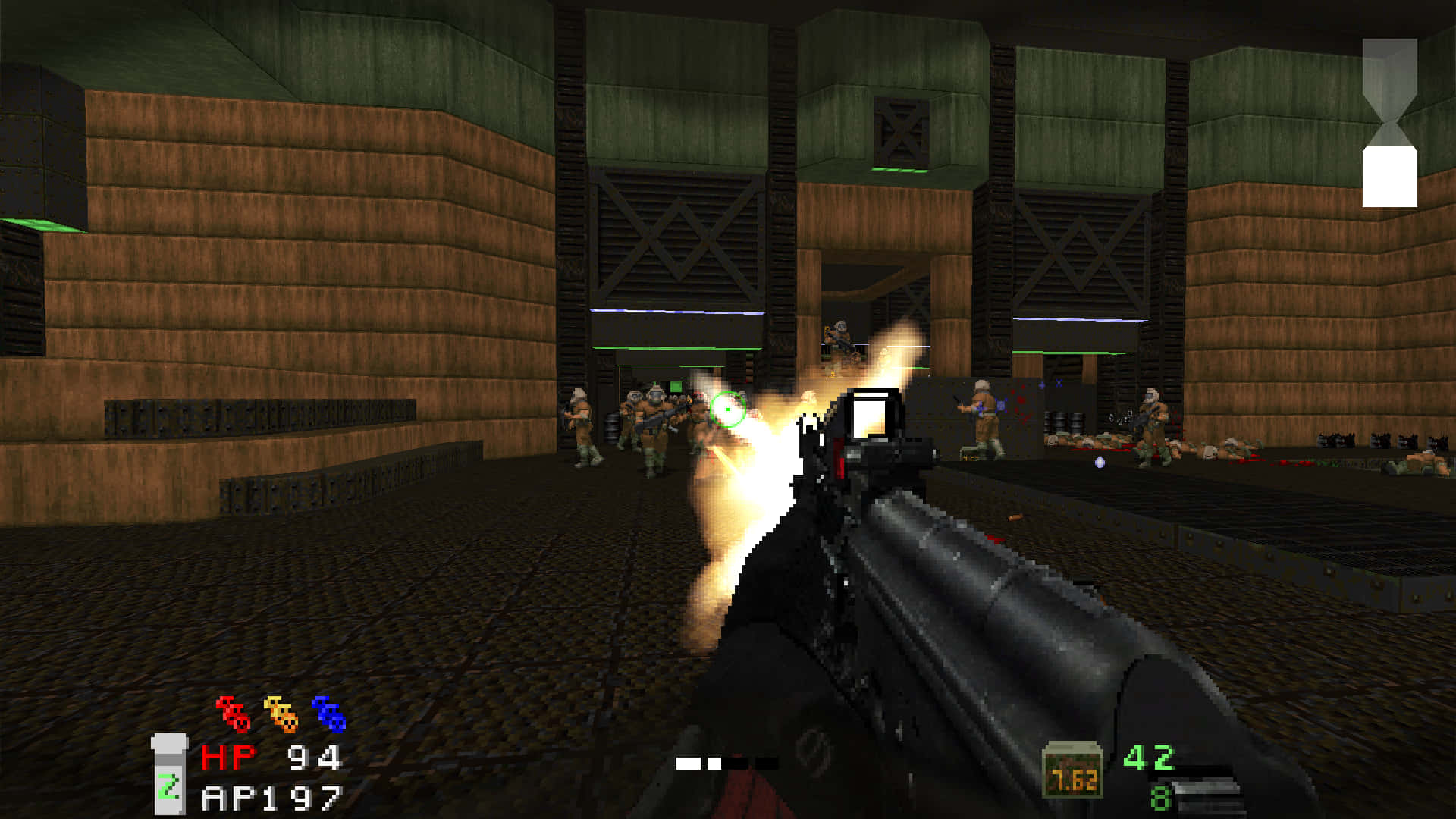 A Screenshot Of A Video Game With A Gun Wallpaper