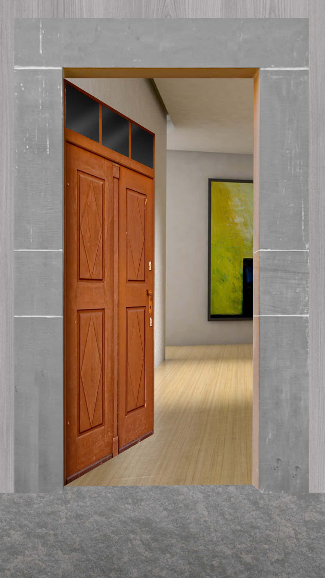 A Doorway In A Room