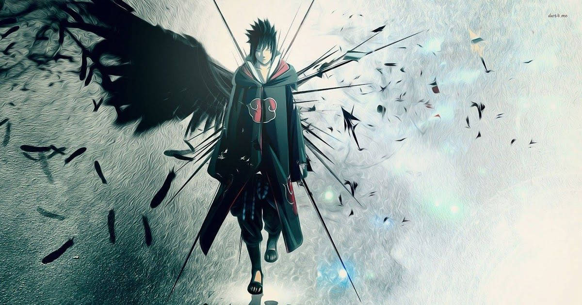 Impresionanteanime Akatsuki Sasuke Fondo de pantalla