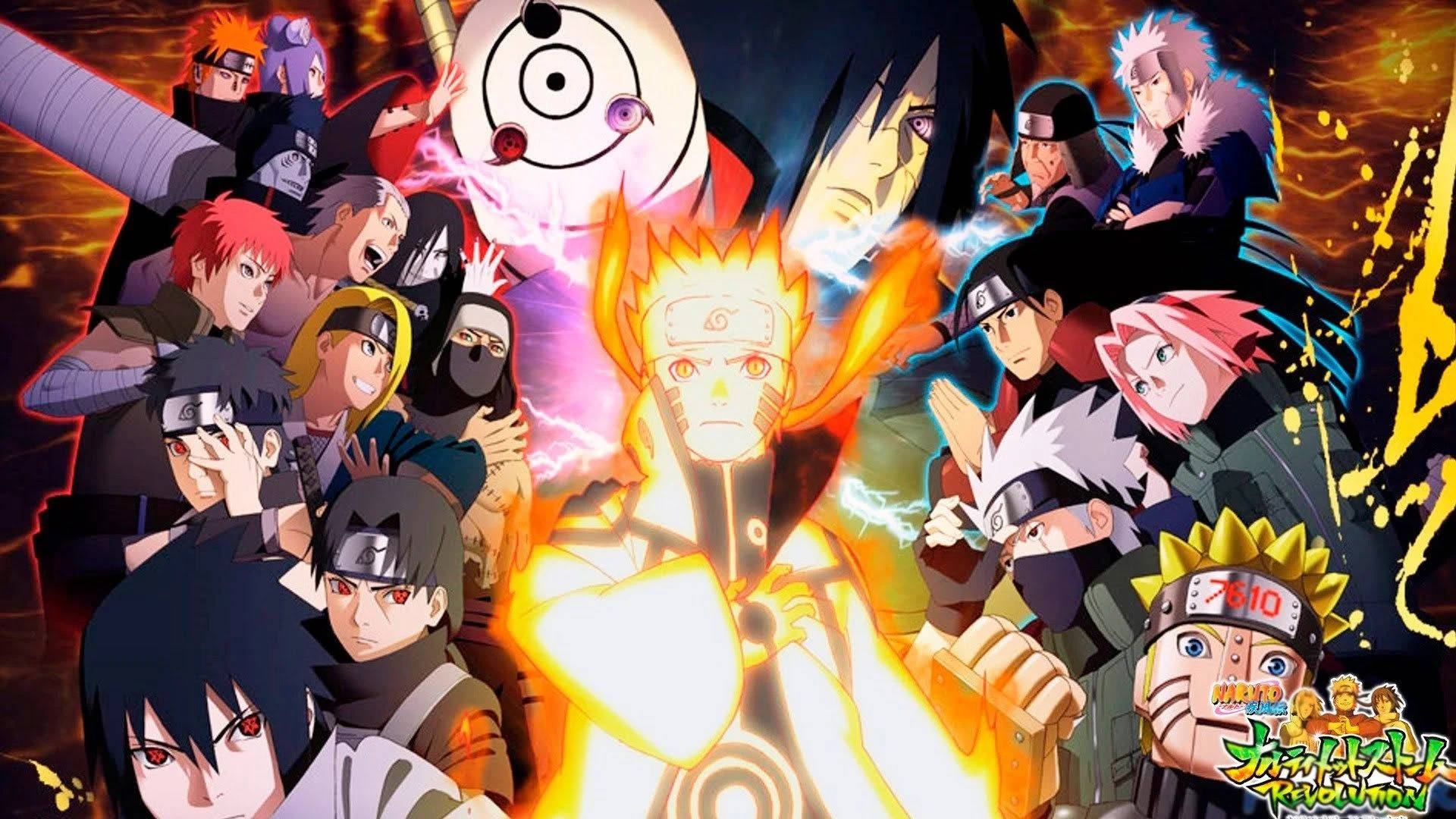 Coolaanime Naruto-tecken. Wallpaper