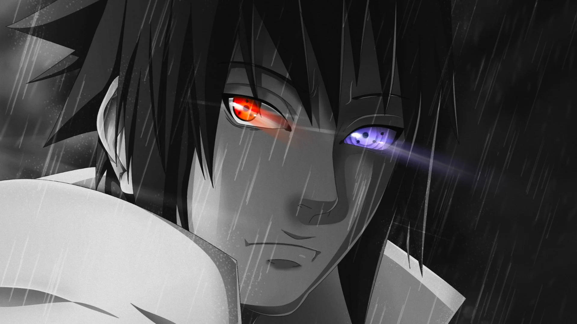 Ojosde Sasuke De Anime Increíbles. Fondo de pantalla
