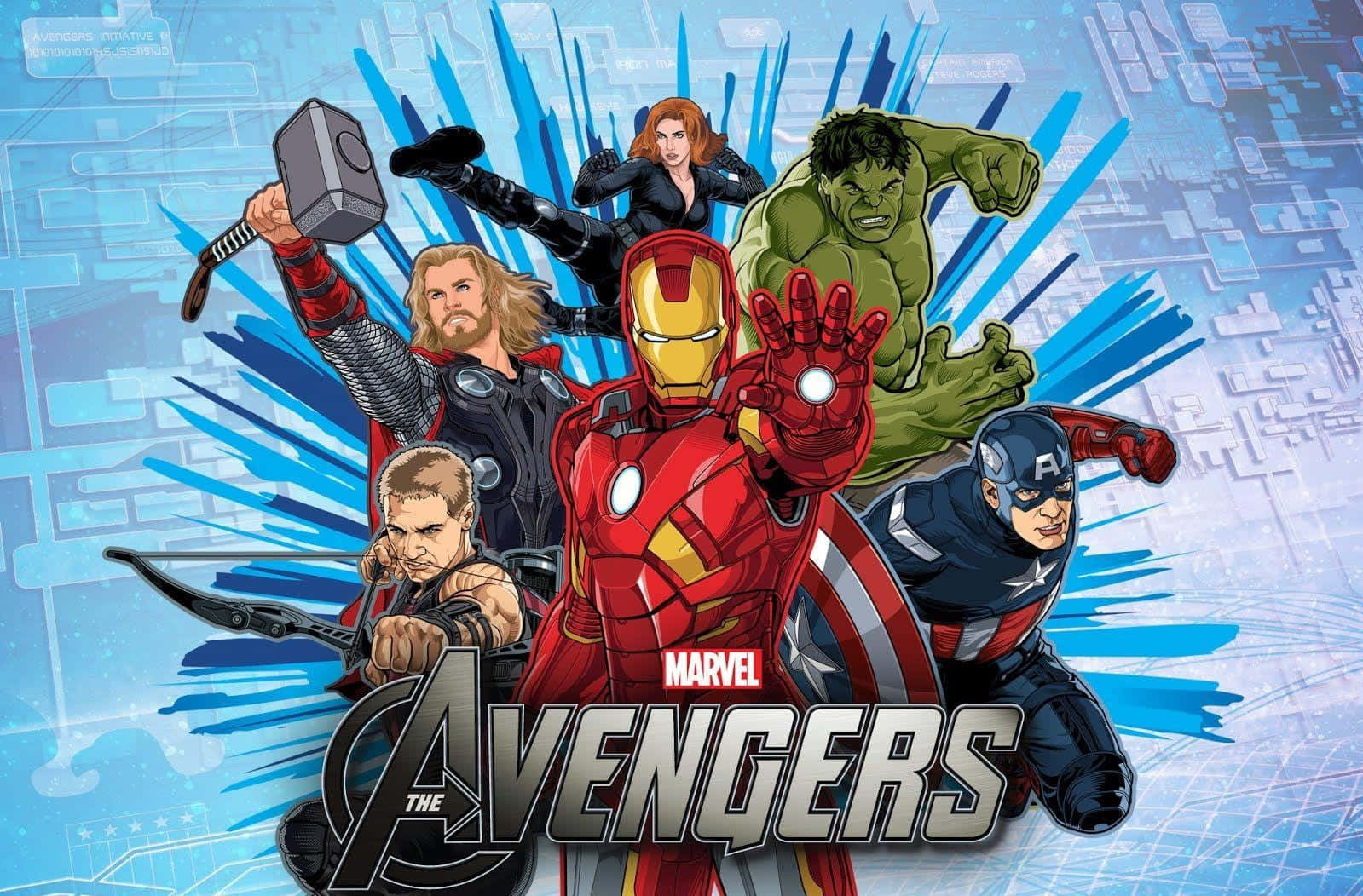 Pósterde Arte Digital De Los Avengers Alucinante. Fondo de pantalla